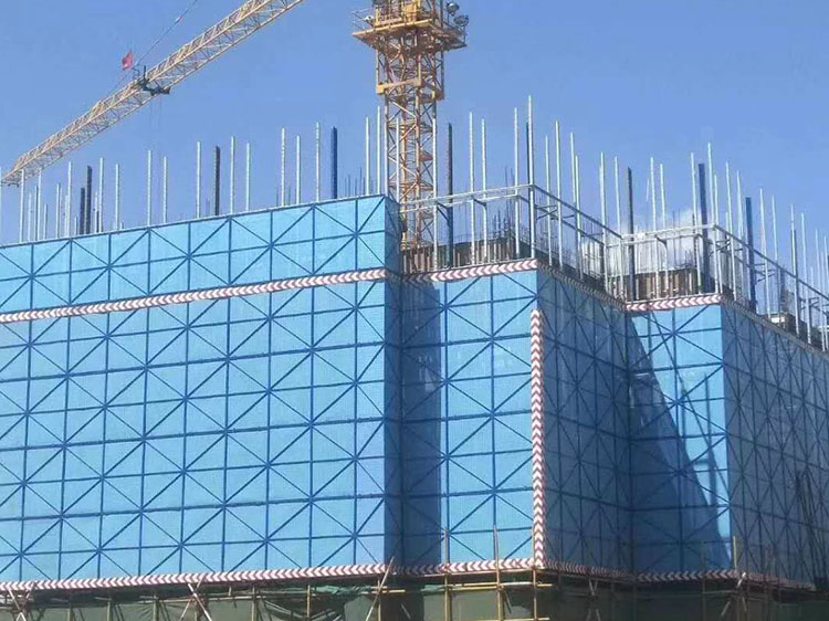 爬架網(wǎng)安裝效果